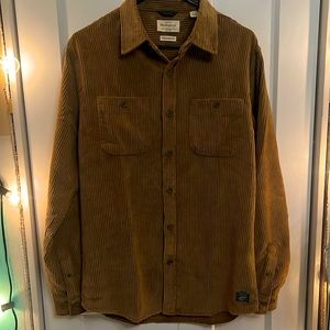 Vintage Weatherproof corduroy button down long sleeve top